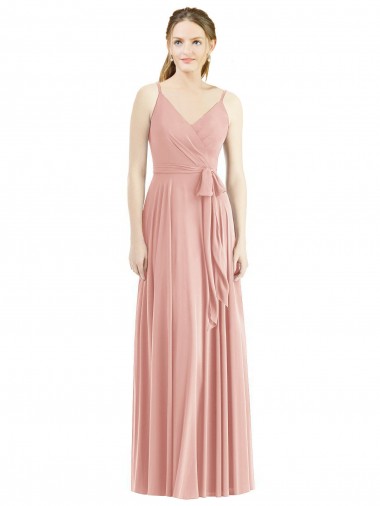 Shop Romantic Full length Long Chiffon Bridesmaid Dress