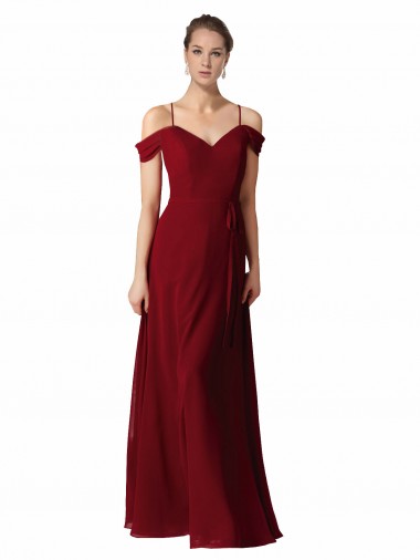 Shop Chiffon with Beaded Embroidery Bridesmaid Dress