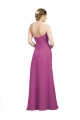 Sweetheart Neckline Pleated Chiffon Bridesmaid Dress with Low Back