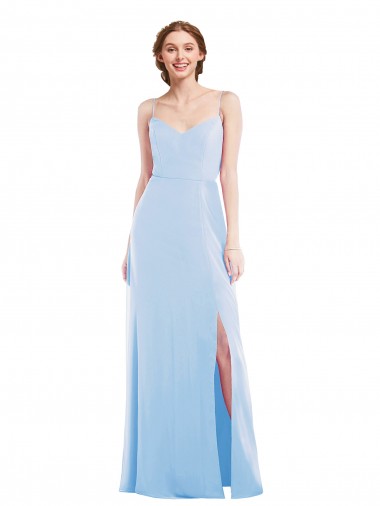 Shop Tie Back Cutout Maxi Bridesmaid Dress with Front Slit
