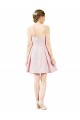Short Knee Length Sweetheart Satin Bridesmaid Dress