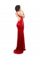 Halter High Neck Mermaid Open Back Sequin Bridesmaid Dress
