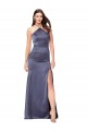 Fit and Flare Silky Satin Bridesmaid Dress