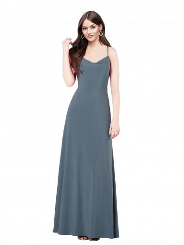 Shop Classic Spandex Bridesmaid Dress with Scoop Neckline