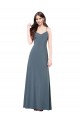 Classic Spandex Bridesmaid Dress with Scoop Neckline