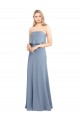 High Neck Sheath Sleeveless Stretch Crepe Bridesmaid Dress
