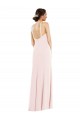 Criss Cross Halter Princess Line Trumpet Bridesmaid Dress