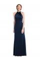 High Neck Open Back Long Maxi Bridesmaid Dress