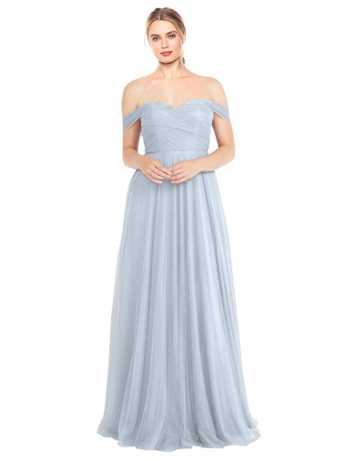 Shop Sweetheart Neckline Off the Shoulder Tulle Bridesmaid Dress